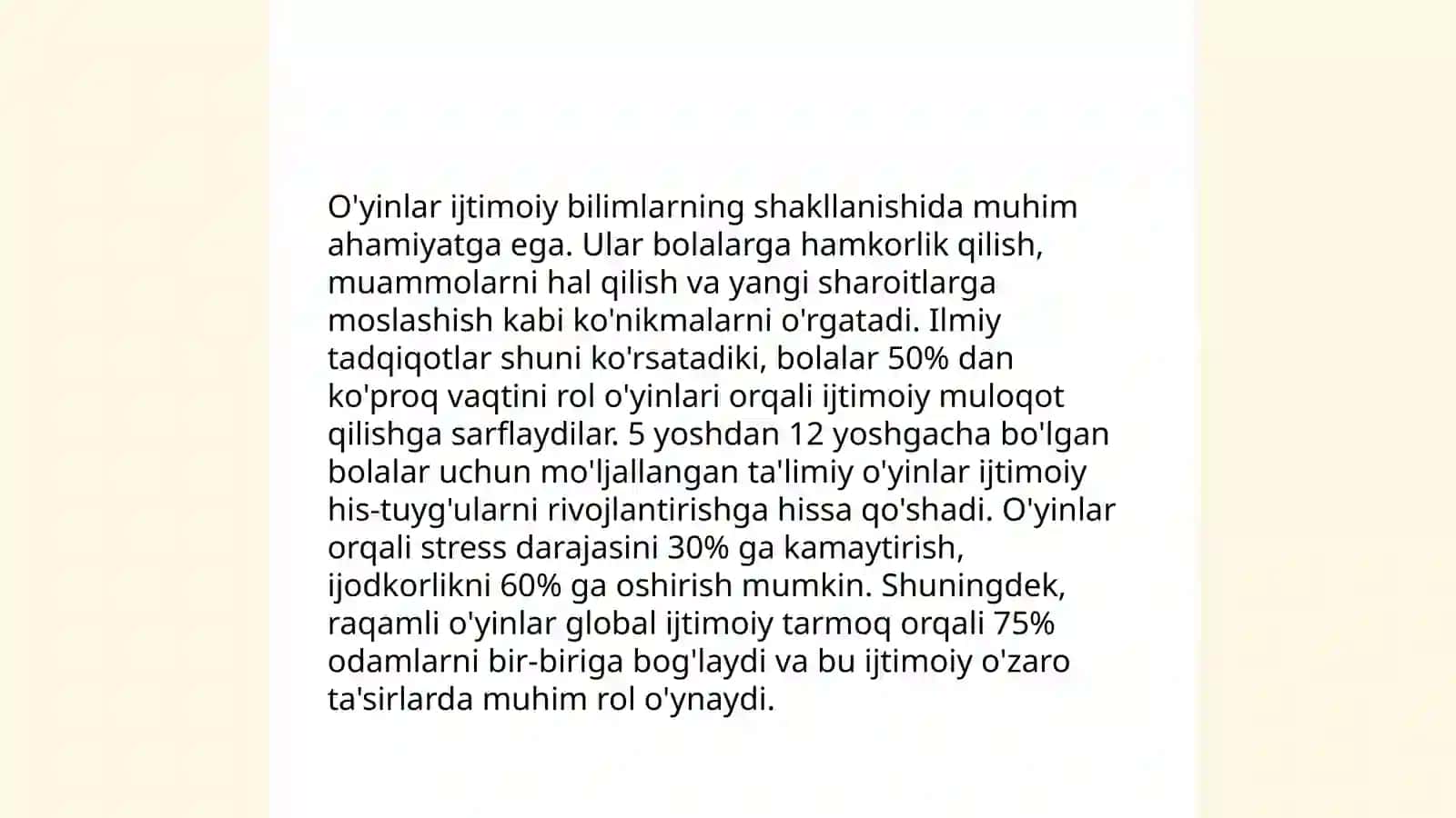 O'yinlar-ijtimoiy faoliyat sifatida 4