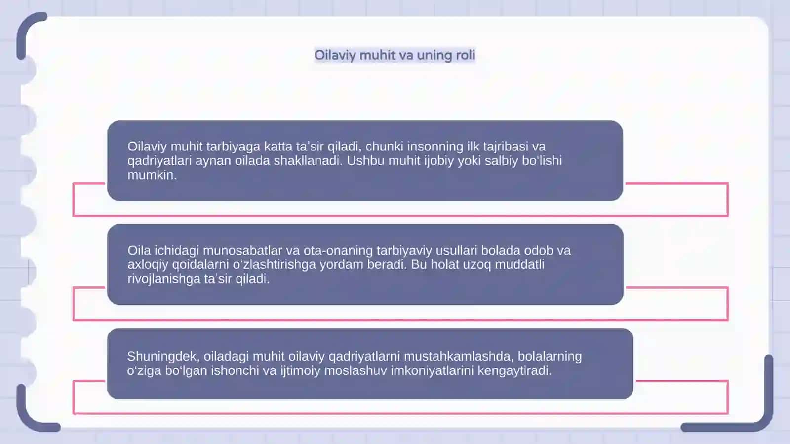 Tarbiyaga taʼsir etuvchi omillar 4