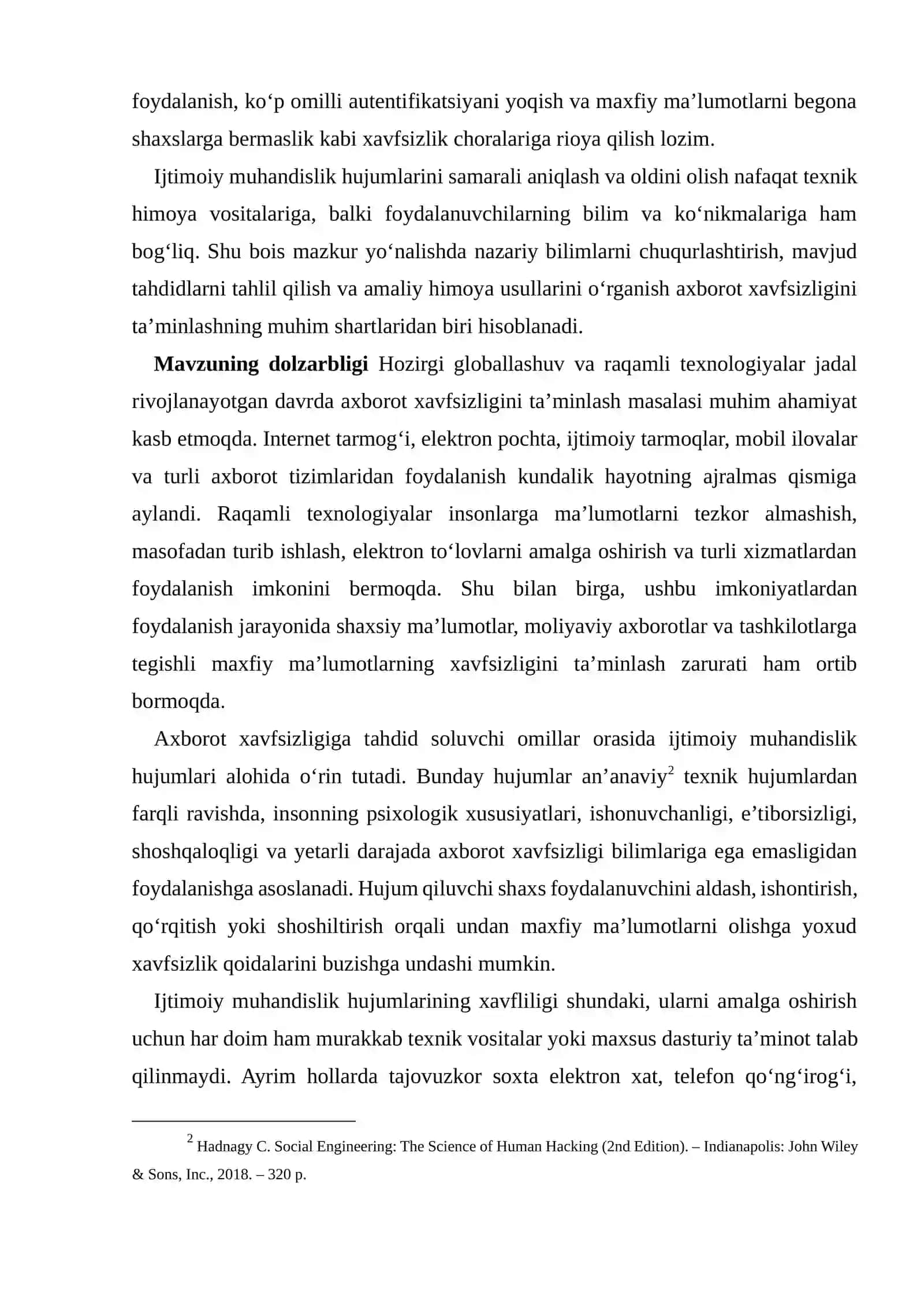Ijtimoiy muhandislik hujimlari va ulardan himoyalash usullari 4