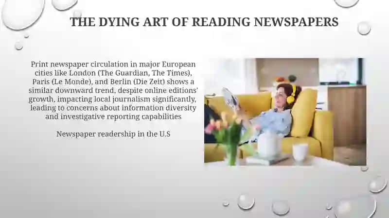 Reading newspaper 4