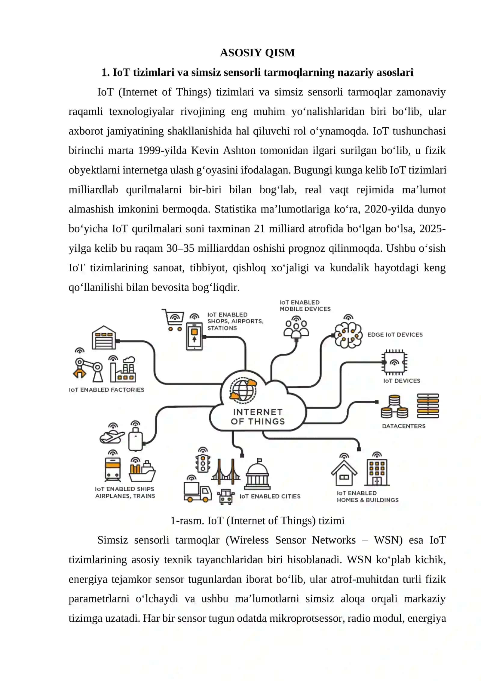 IoTda simsiz sensorli tarmoqlarning oʻrni 4