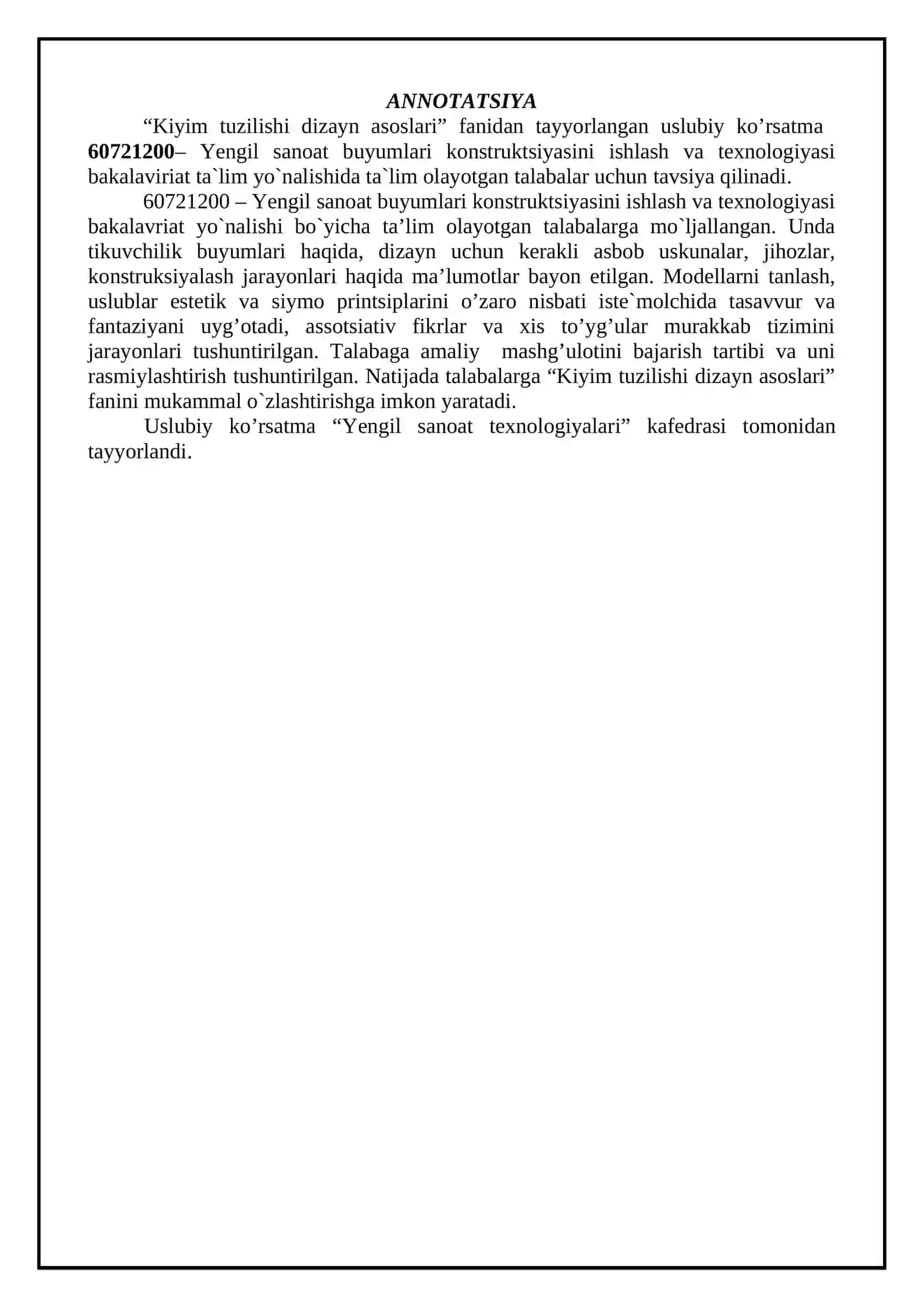 “Kiyim tuzilishi dizayn asoslari” 4