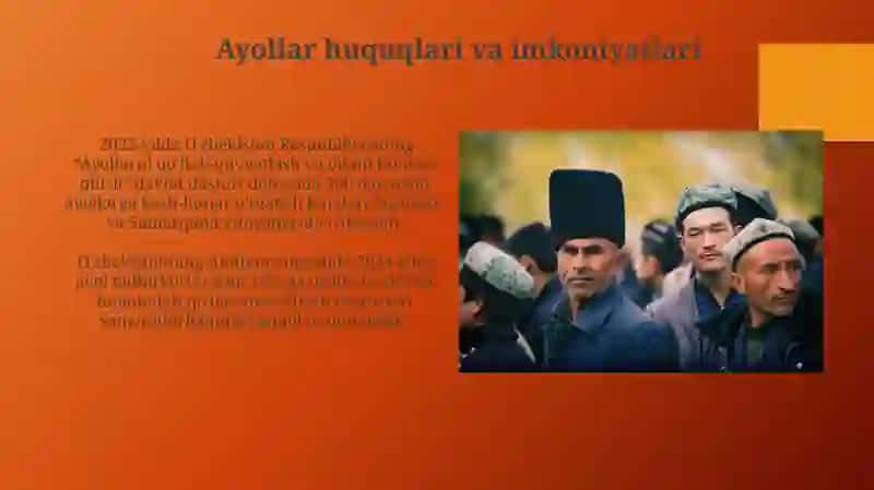 Oʻzbekistondagi ijtimoiy oʻzgarishlar 4