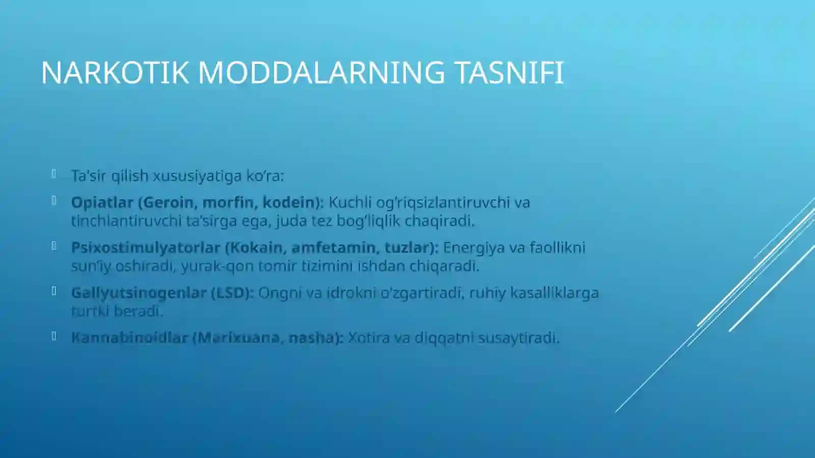 Narkomaniya va uning asoratlari 4