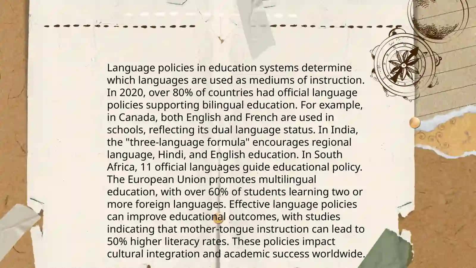 Education and Role of Languages 4