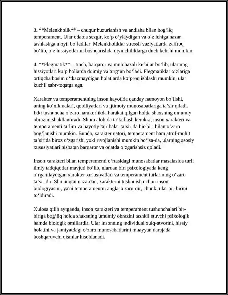 INSON XARAKTERI VA TEMPERAMENTLARI 4