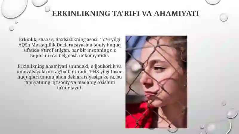 Inson Erkinligi va Daxlsizligi 4