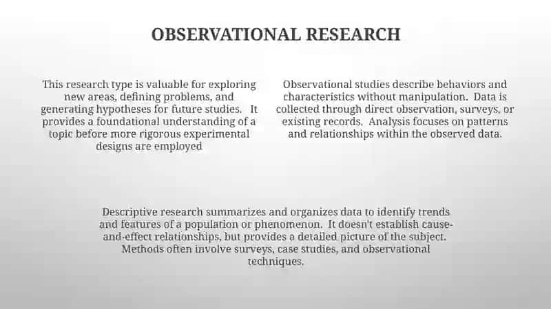 Descriptive research type 4