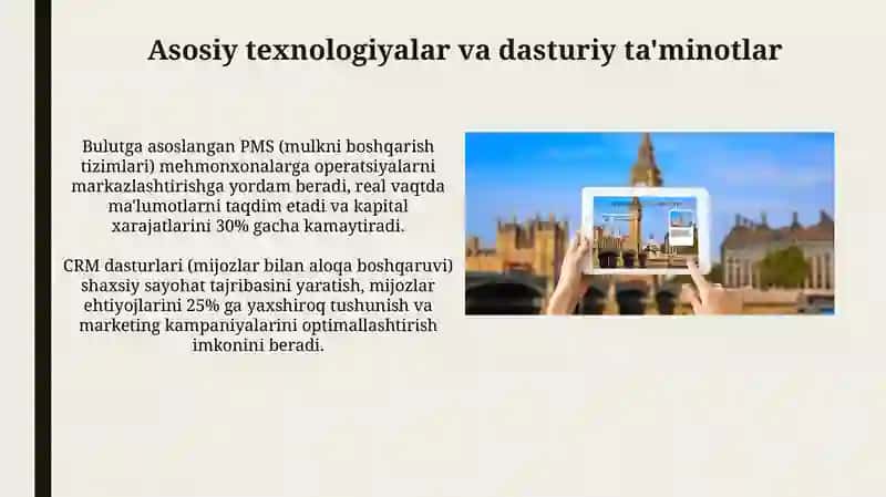 Turizm va mehmondoʻstlikda dasturiy taʼminot 4
