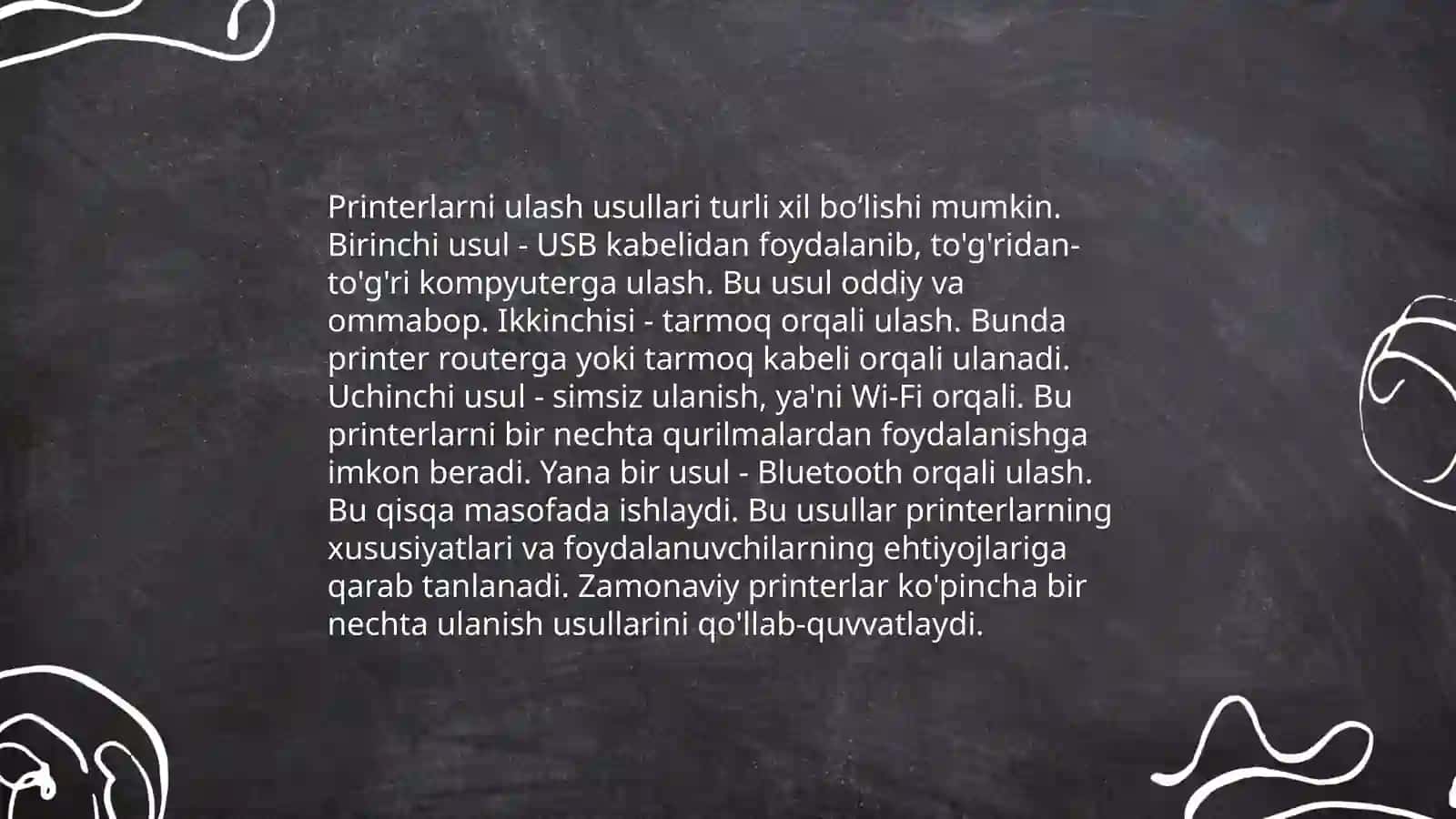 Printerlardan foydalanish imkoniyatlari 4
