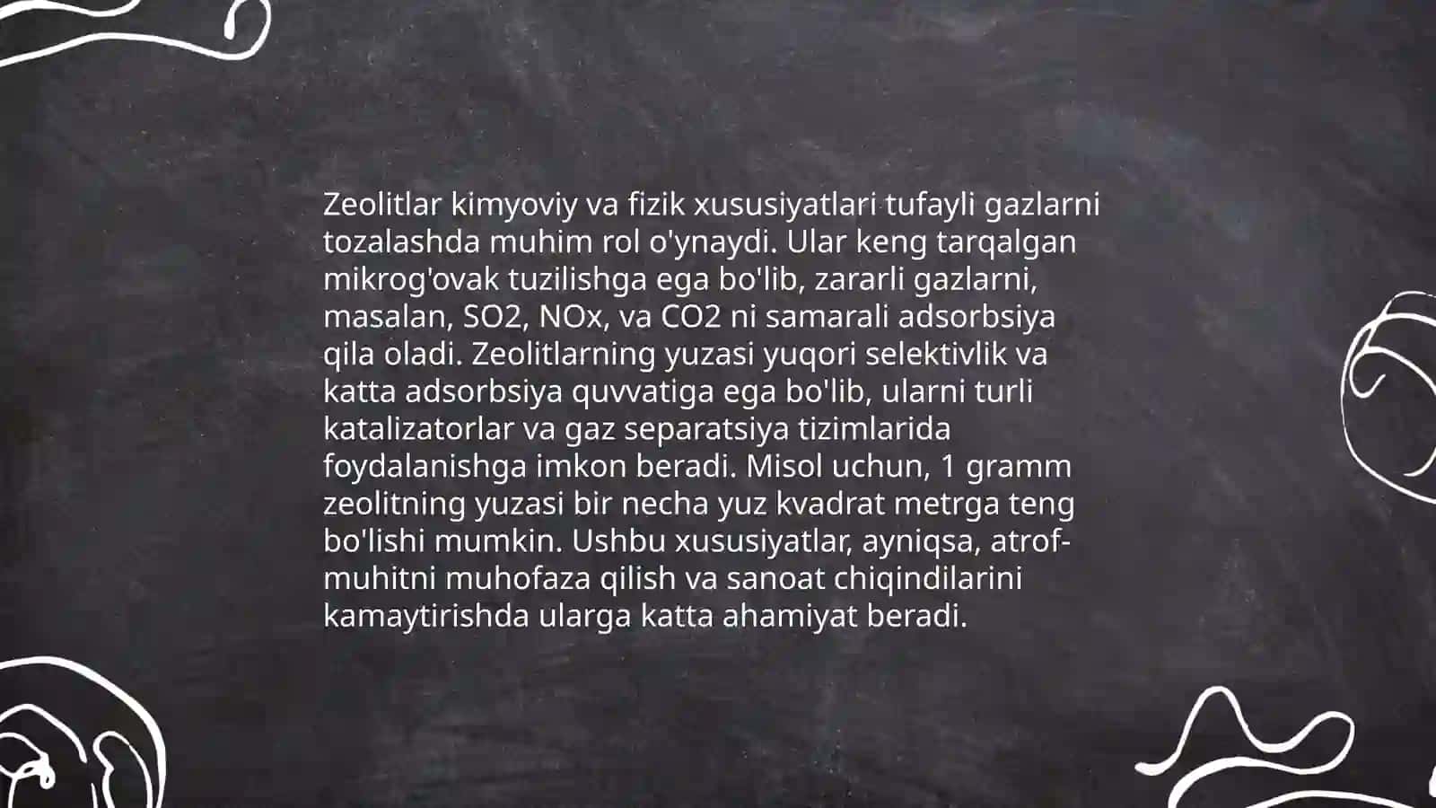 Zeolitlar haqida umumiy ma'lumot 4