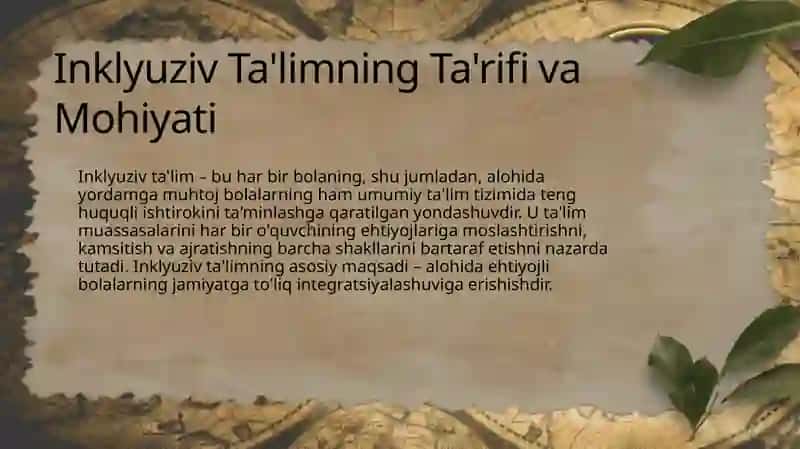 Chet elda alohida yordamga muhtoj bolalarning inklyuziv ta’limi 4