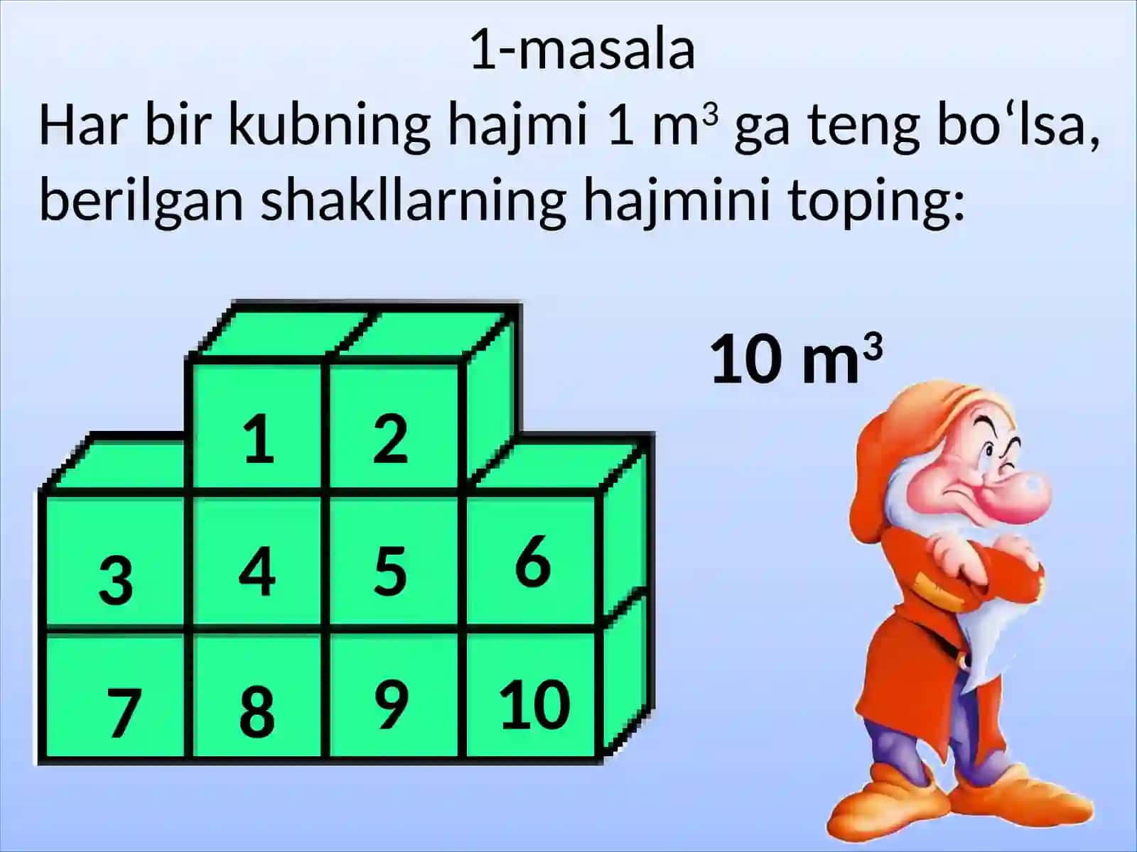 4-sinf Matematika Hajm o'lchov birligi taqdimoti 4