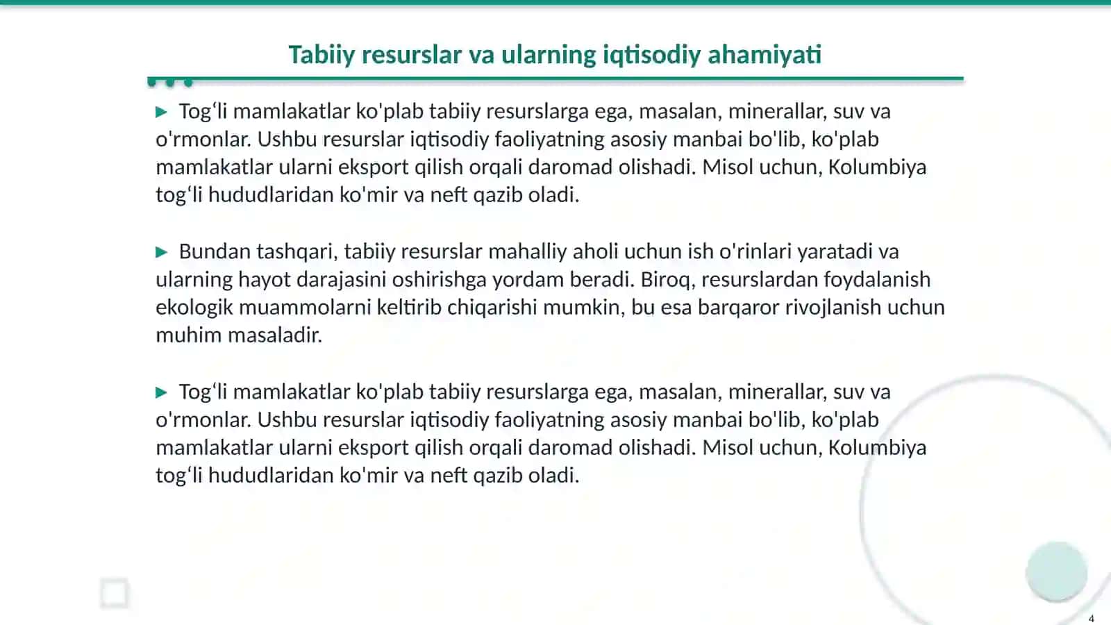 Tog‘li mamlakatlar xo‘jaligi 4