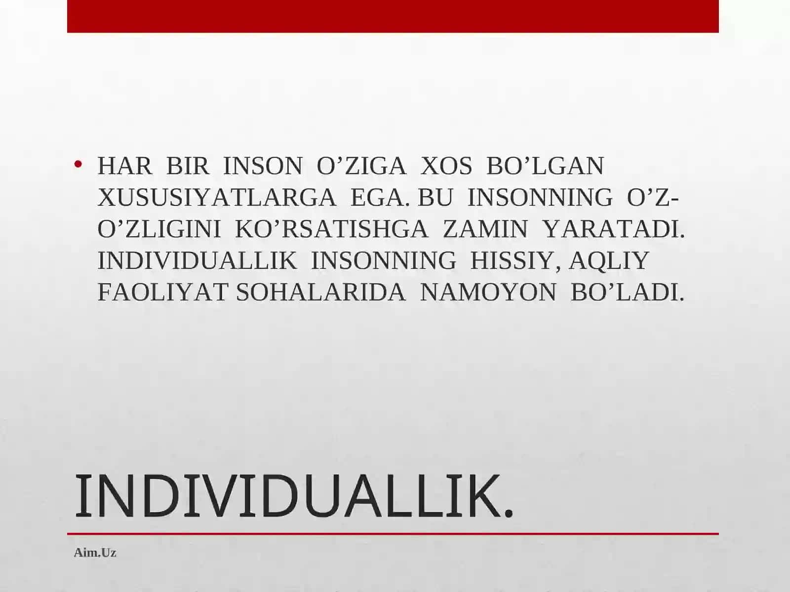 Shaxs rivojlanishi 4