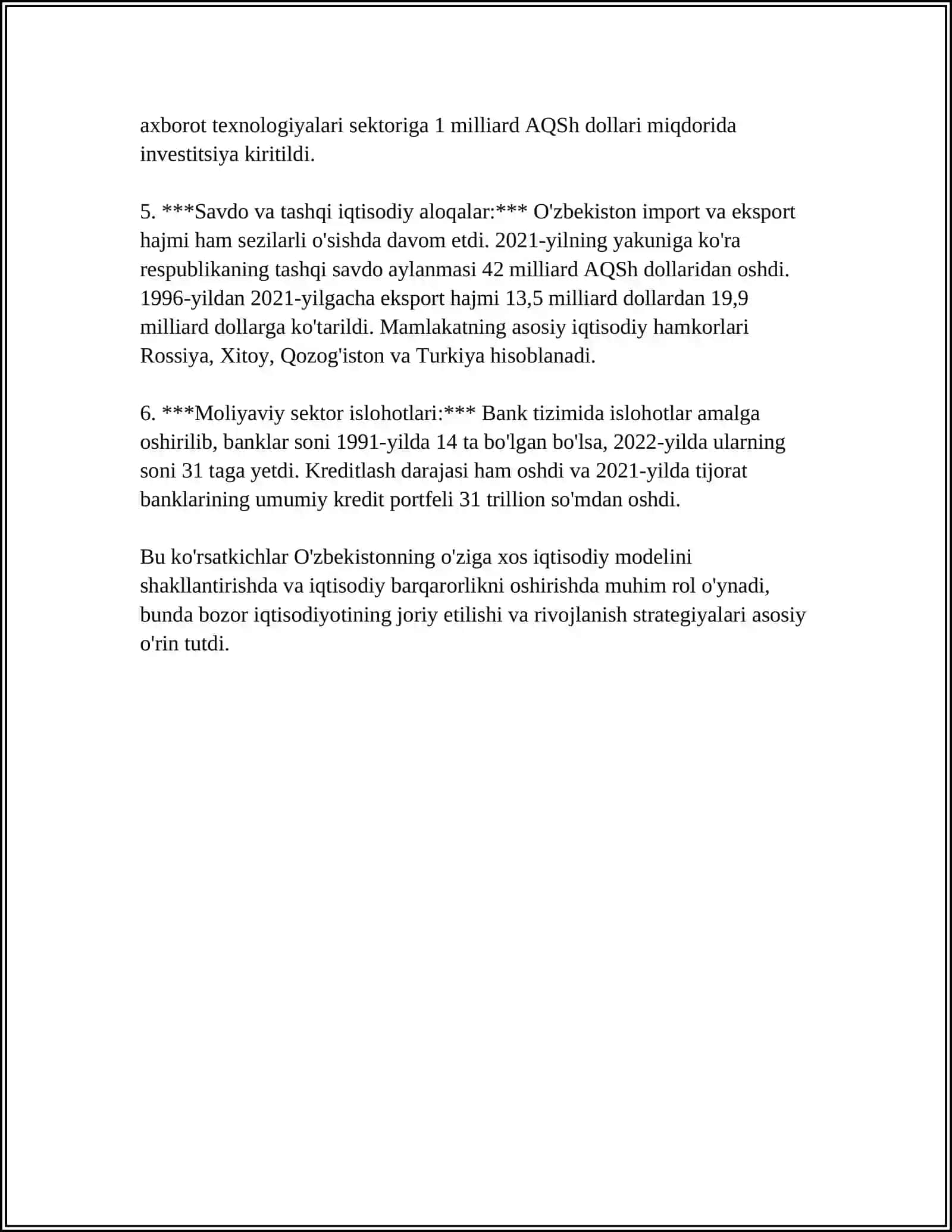 O'ZBEKISTONDA BOZOR INSTITUTLARINING SHAKLLANISHI 4