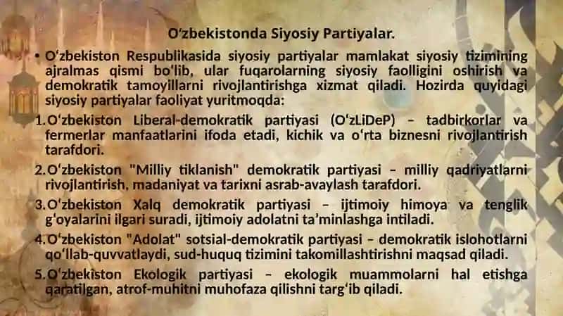 O‘zbekistonda Davlat Hokimiyati, Sud Tizimi va Inson Huquqlari 4