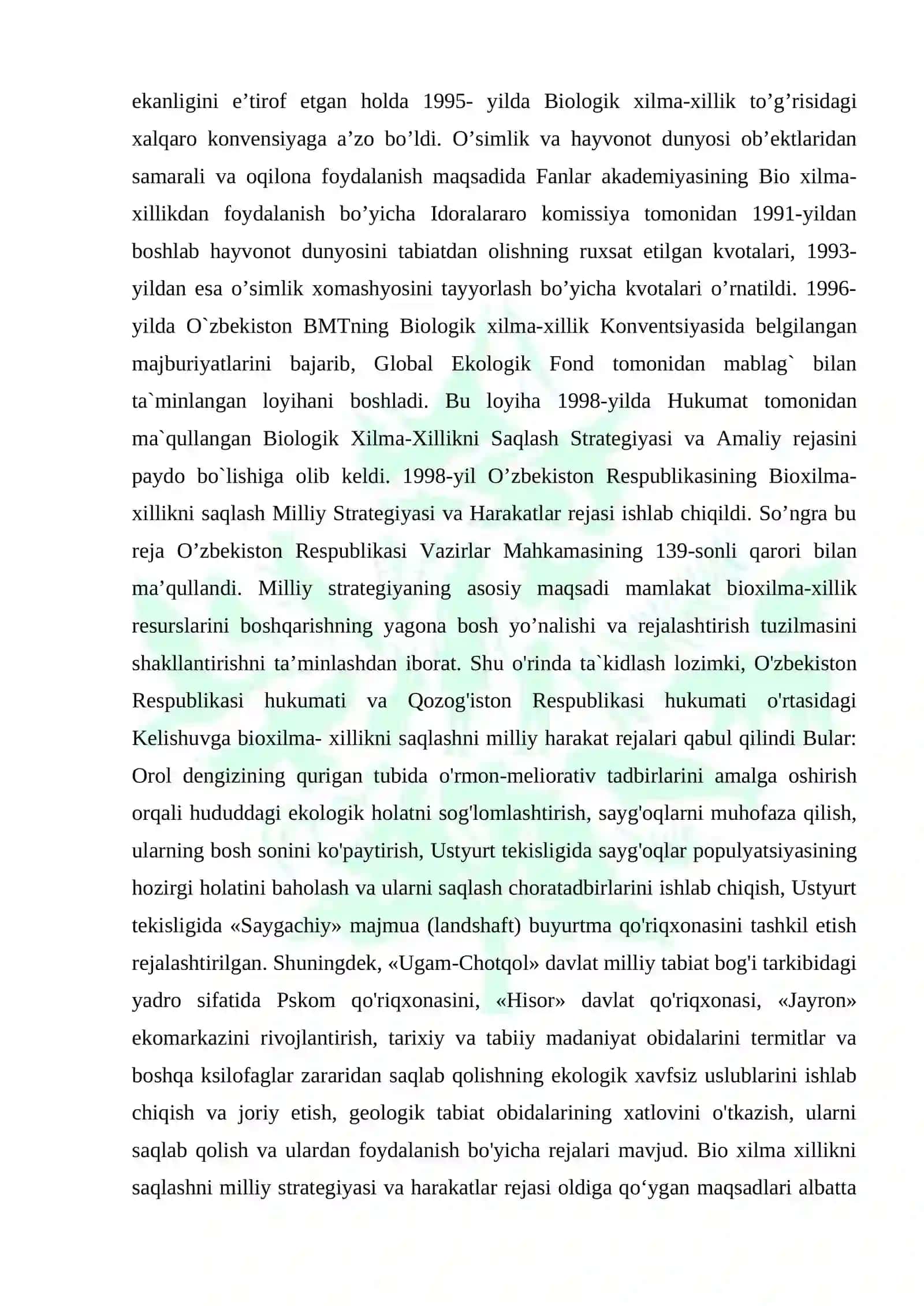 Yerdagi organizmlarni xilma-xilligi 4