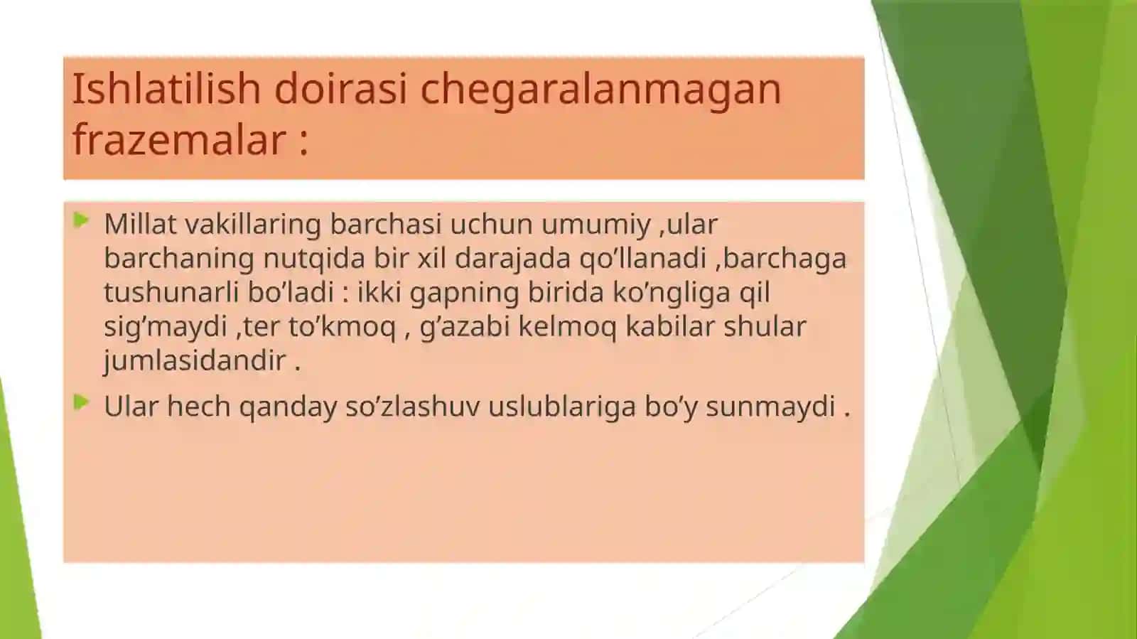 Frazeologik monosemiya va polisemiya 4
