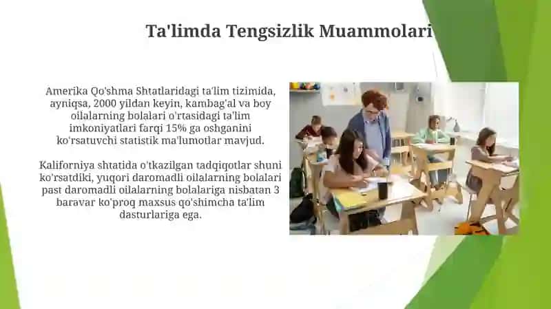 Amerikadagi ta'lim tizimidagi òzgarishlar 4