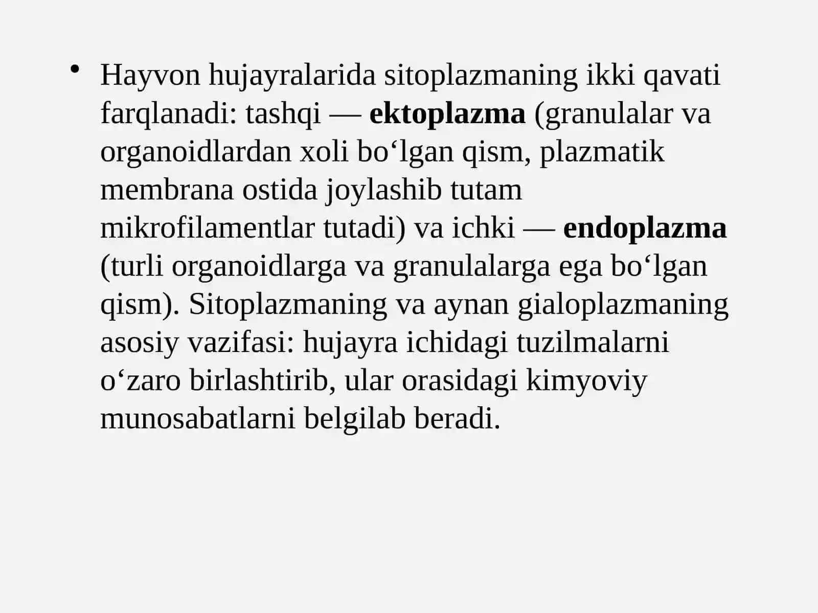 F. Dyujarden hujayrali organizmlar 4