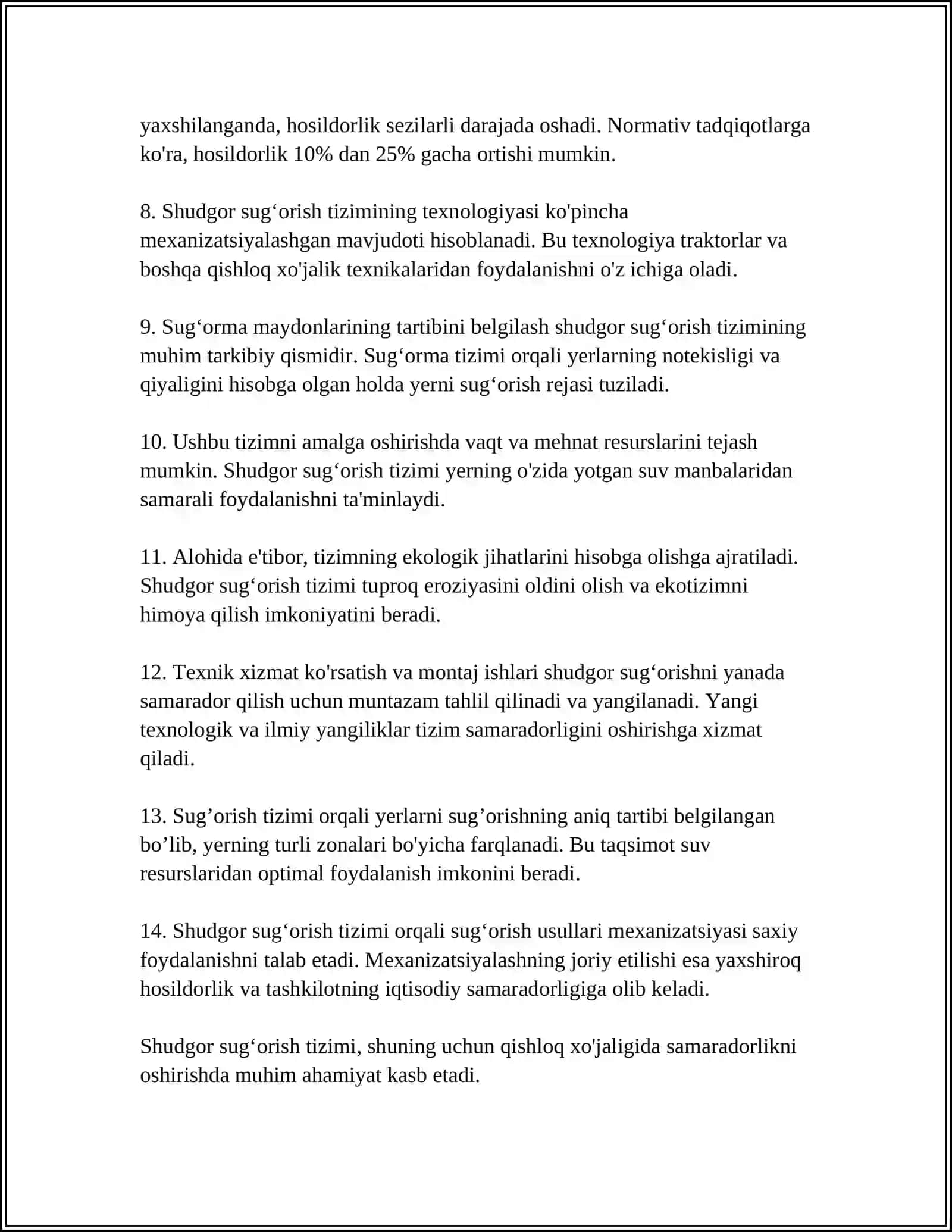 SUGʻORISH TIZIMLARI 4