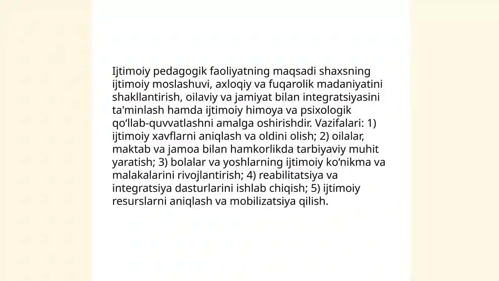 Ijtimoiy pedagogik faoliyat 4
