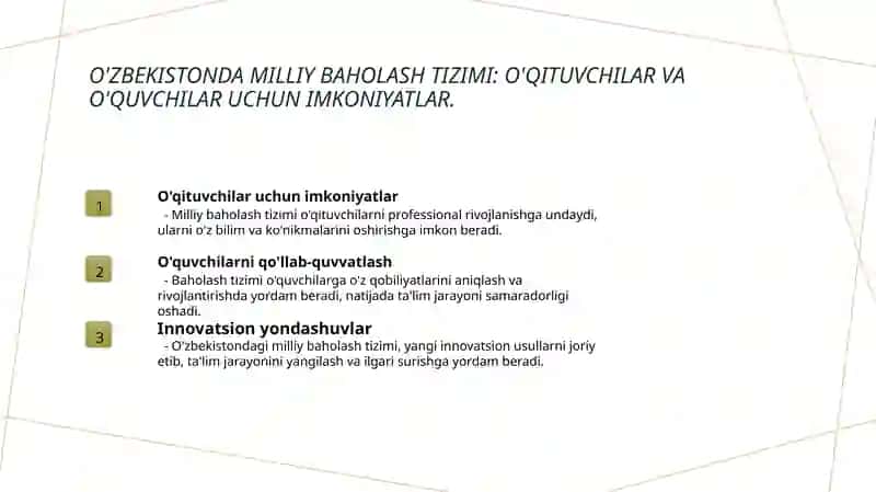 O'zbekistonda milliy baholash tizimining yaratilishi 4