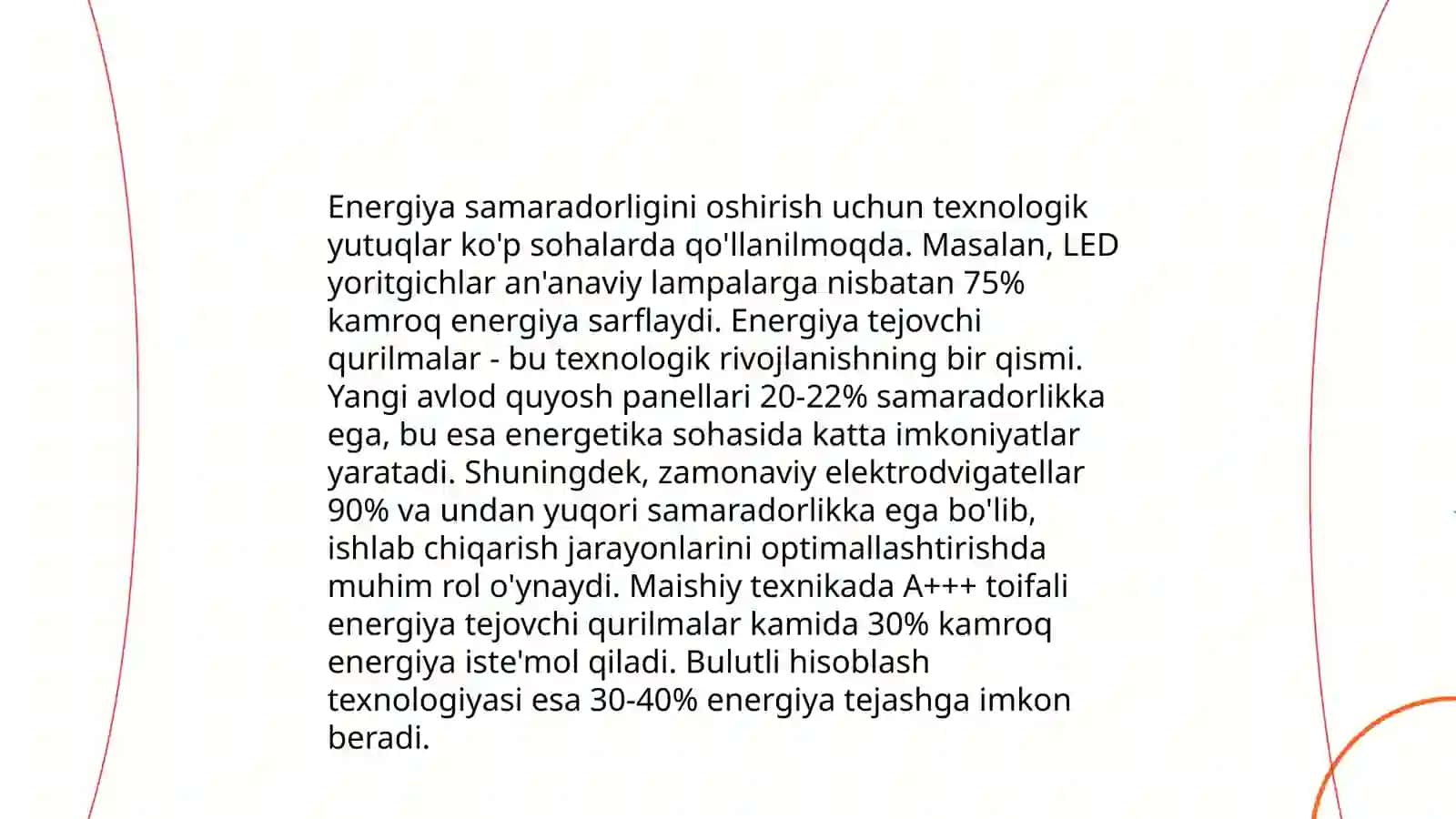 Energiya Tejash va Samaradorligi 4