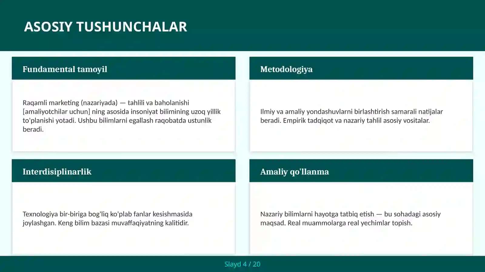 Raqamli marketing (nazariyada) — tahlili va baholanishi [amaliyotchilar uchun] 4