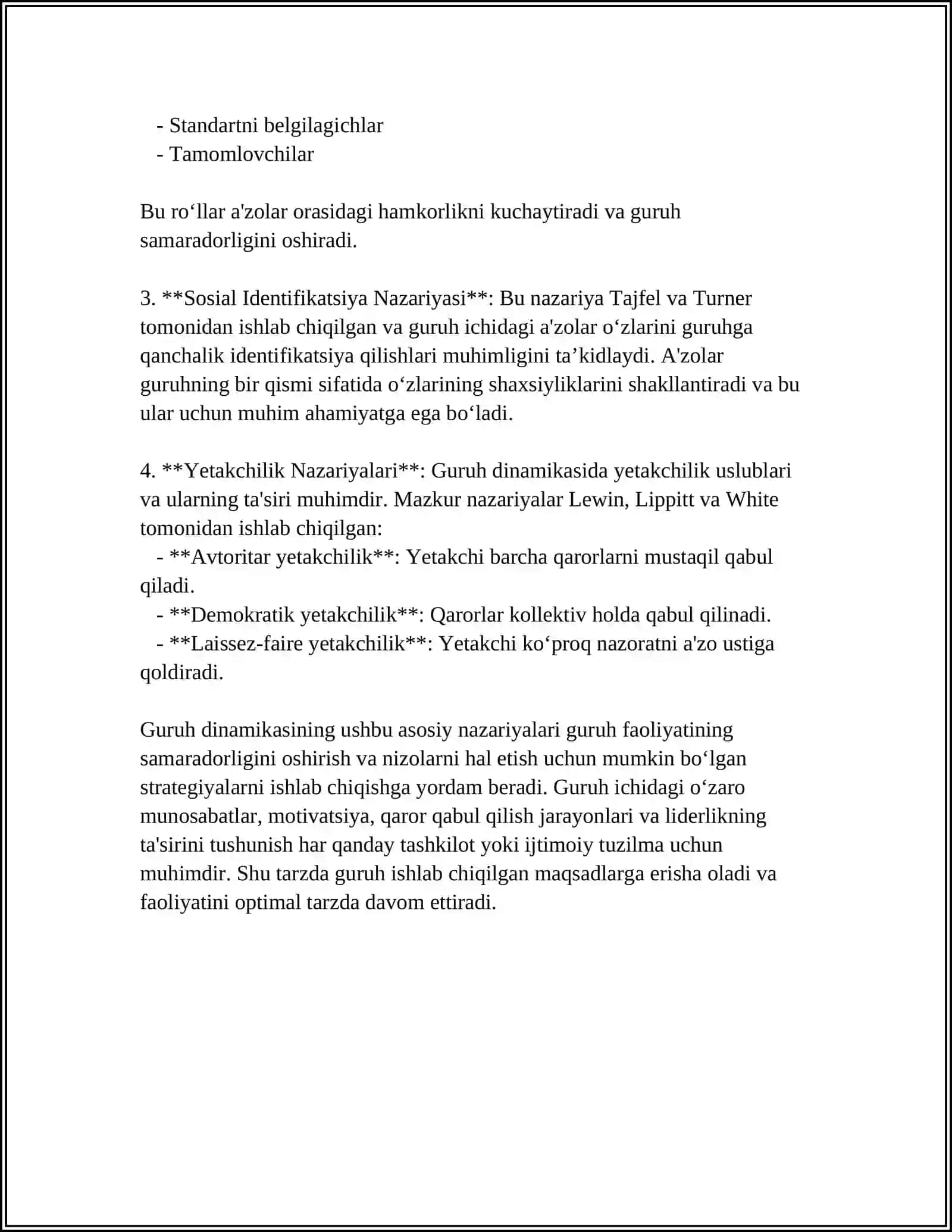 Gurux Dinamikasi 4