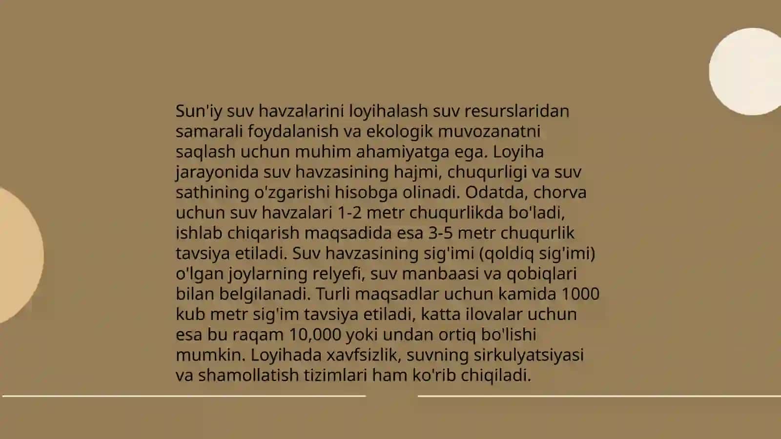 Sun'iy suv havzalarining turlari 4