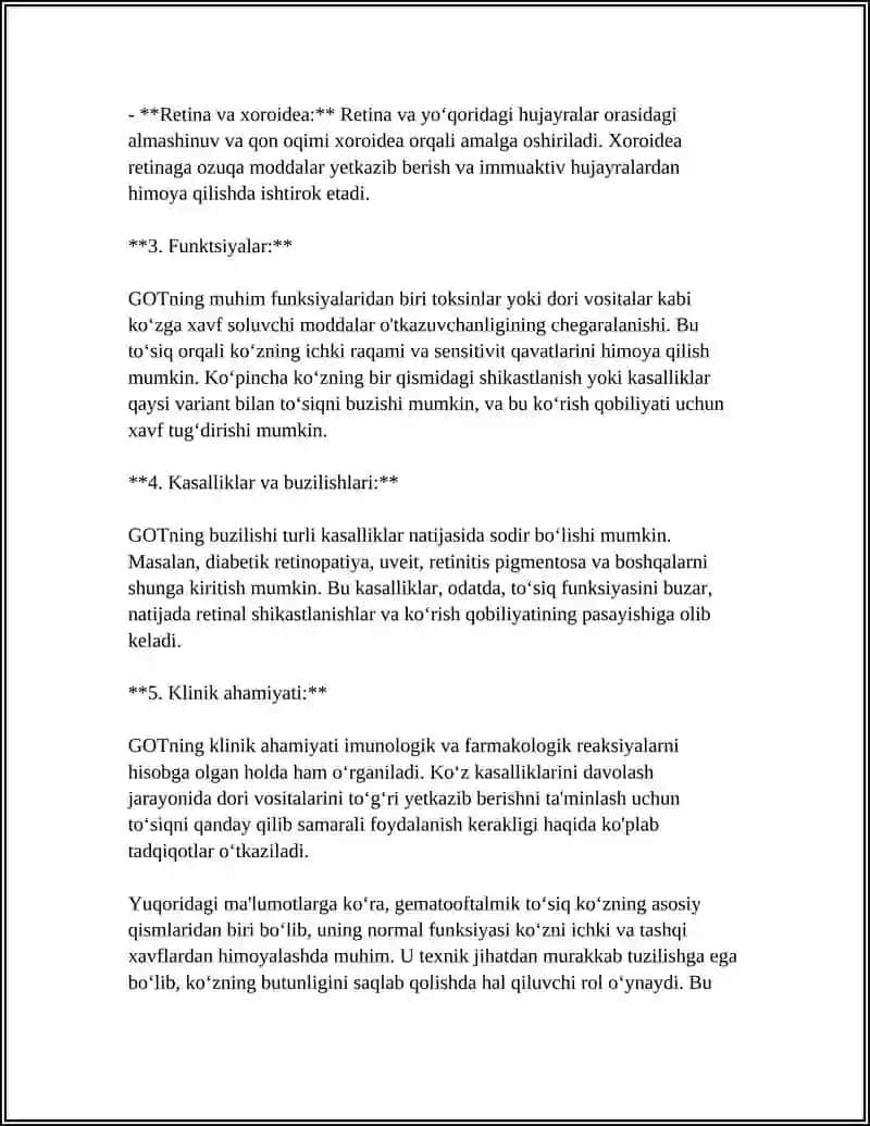 GEMATOOFTALMIK TÓSIQNING TARKIBI, FUNKSIYALARI VA BUZILISHI 4