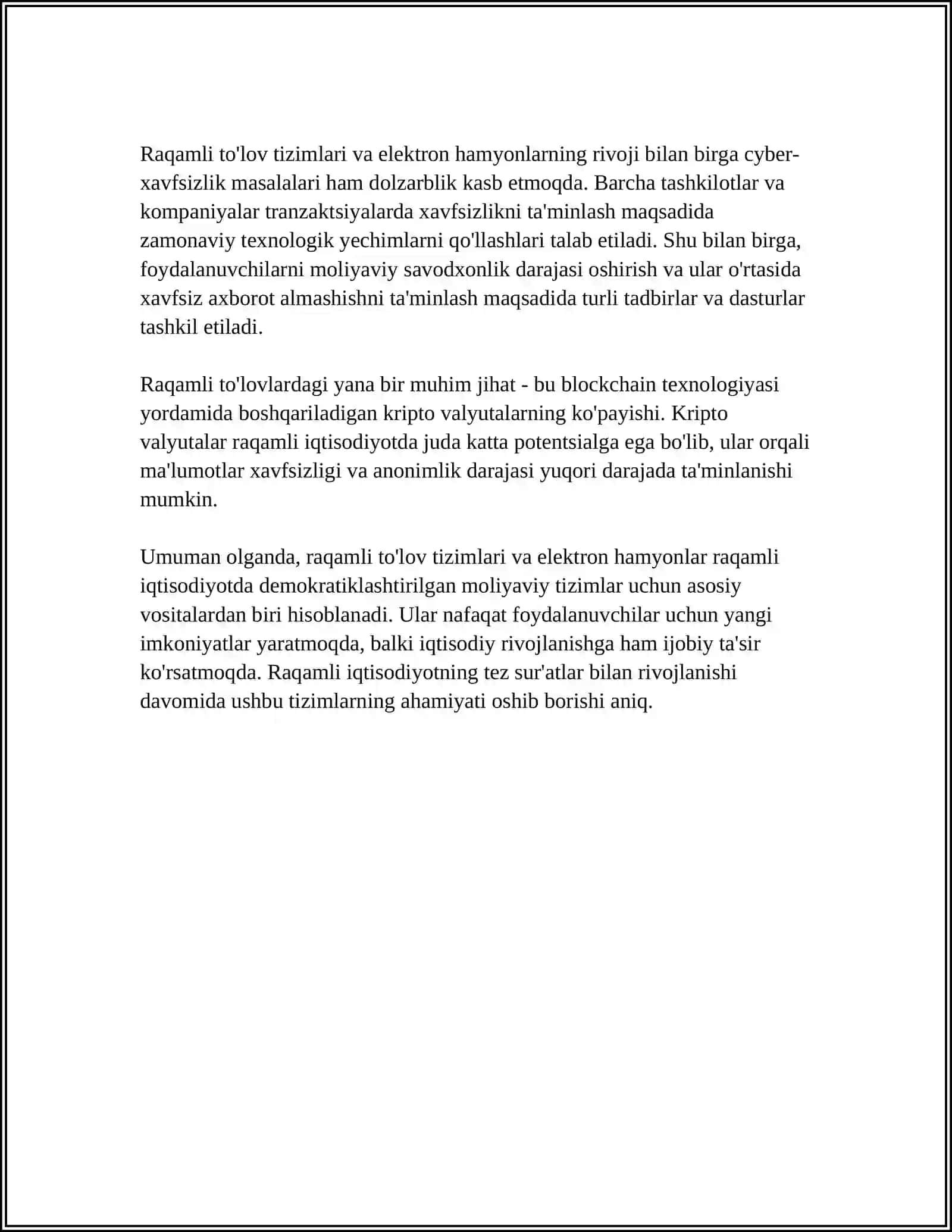 RAQAMLI IQTISODIYOTDA MOLYAVIY TIZIMLAR 4