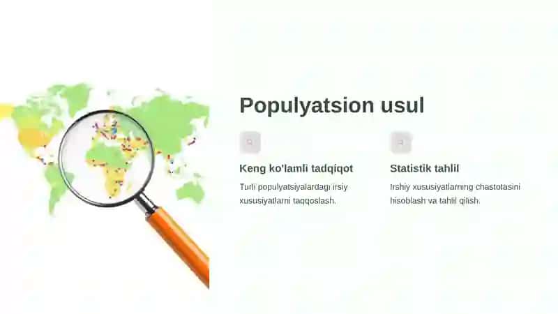 Odan genetikasini oʻrganish usullari 4