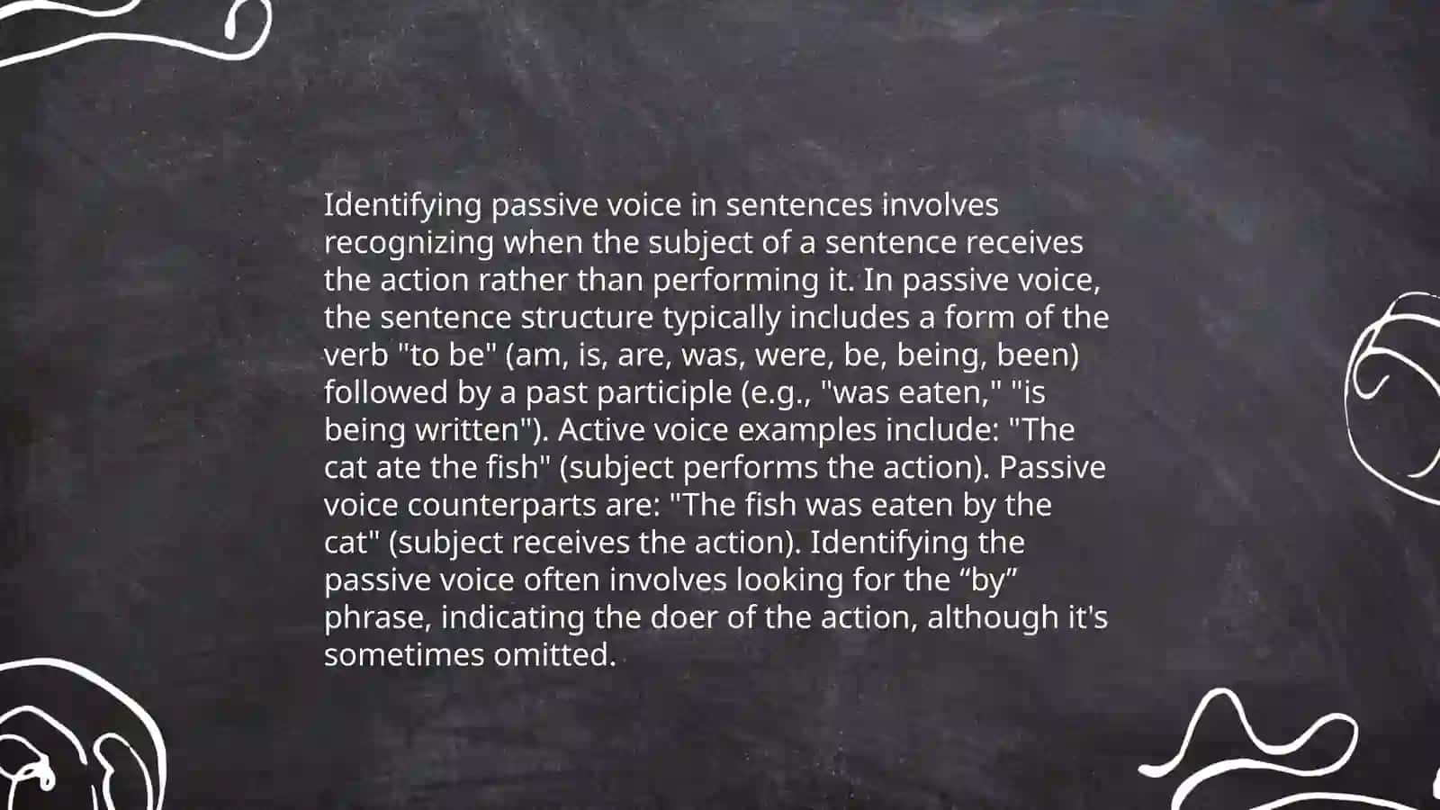 Practicing active and passive voice 4