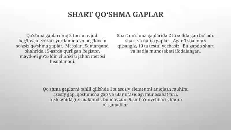 Sabab-natija qo'shma gaplar 4