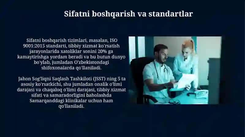 Tibbiy yordam ko'rsatish standartlari 4