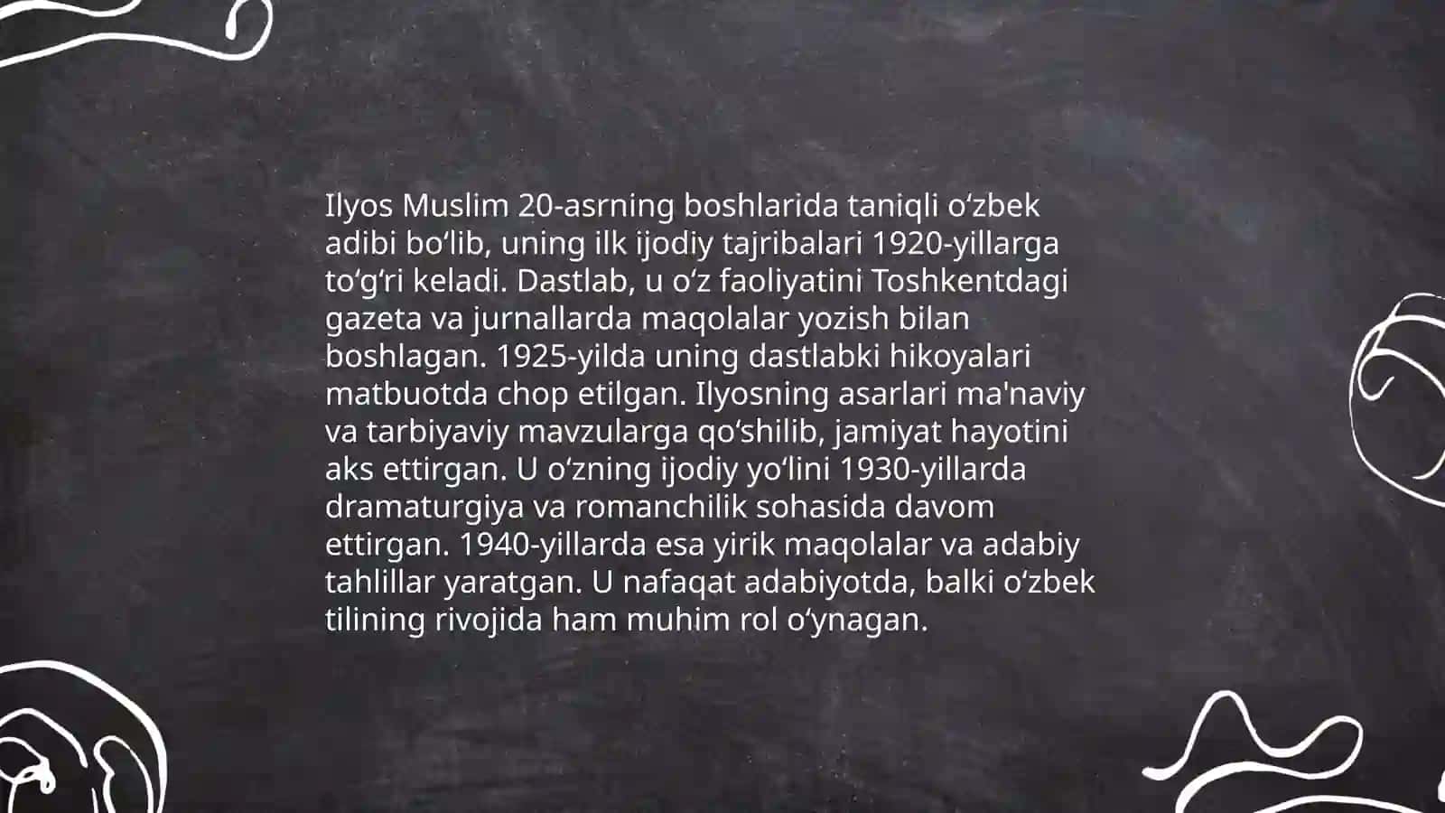 Ilyos Myslim hayoti va ijodi 4