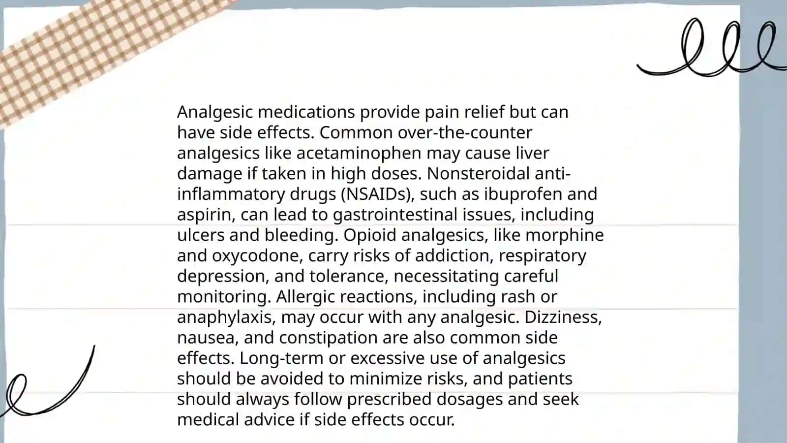 Benefits and side effects of medications 4