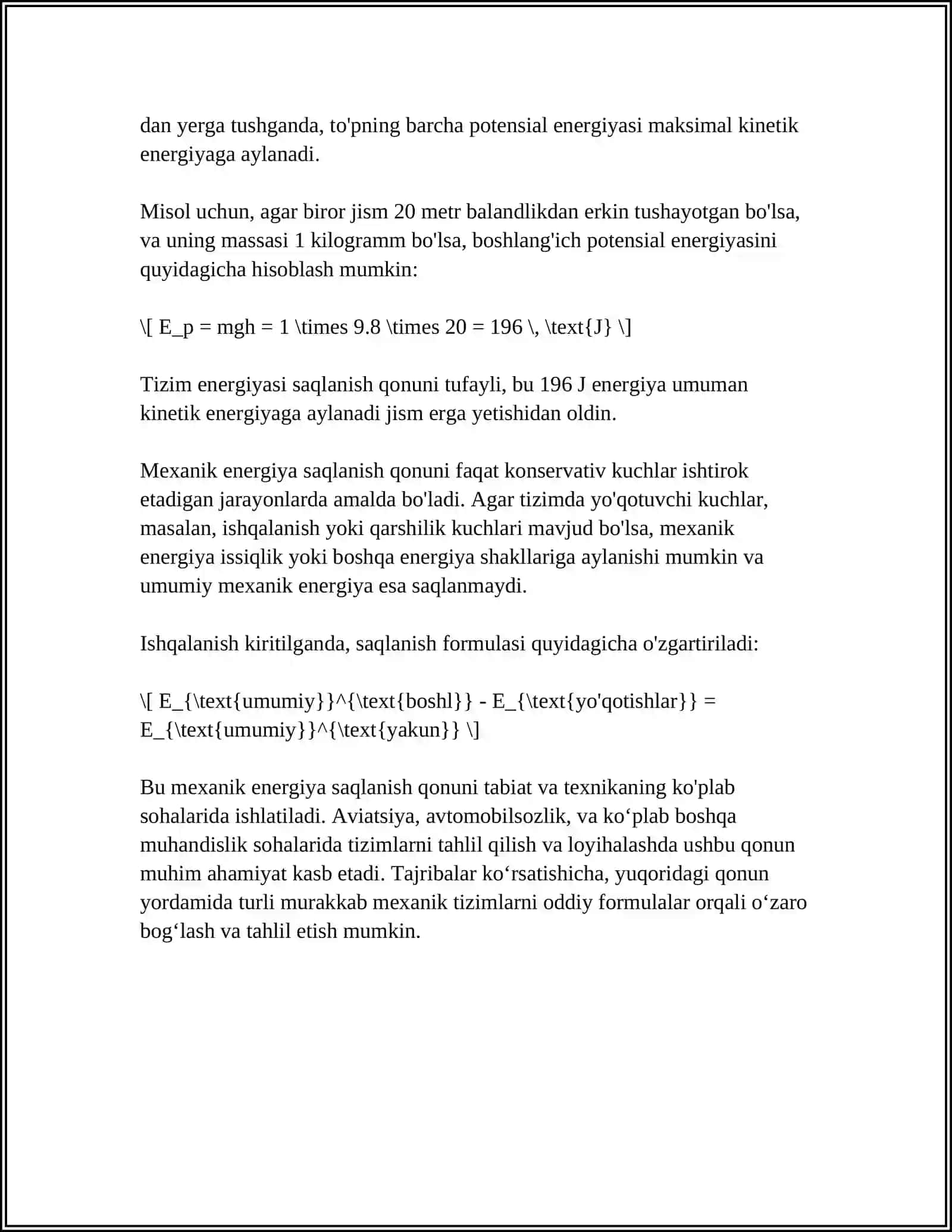 QON AYLANISH SISTEMASINING FIZIK ASOSLARI 4