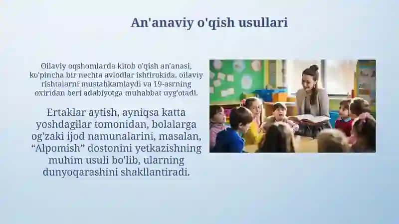 Oiladakitobxonlikmuhitnishakllantirish 4