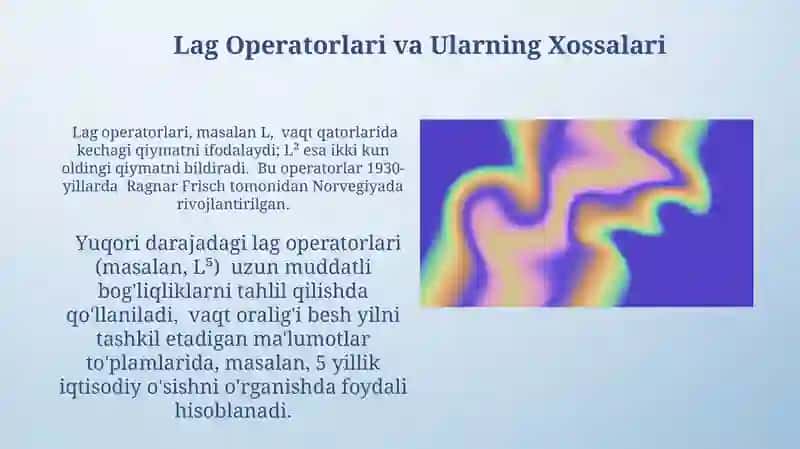Dinamik Ekonometrik Modellarga Kirish 4