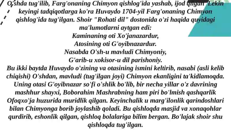 Xojanazar Huvaydo 4