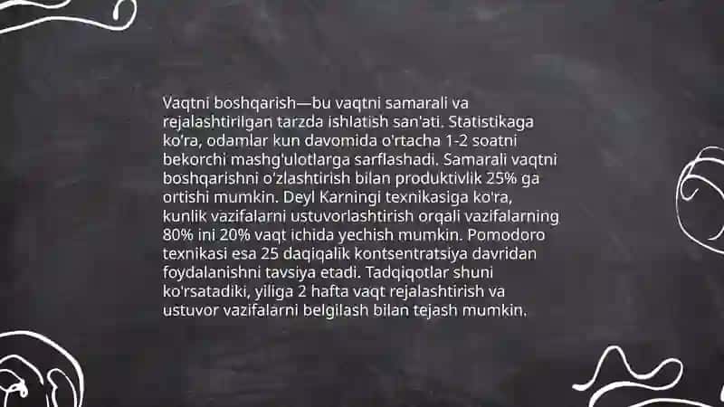 Shaxsning malaka va odatlari 4