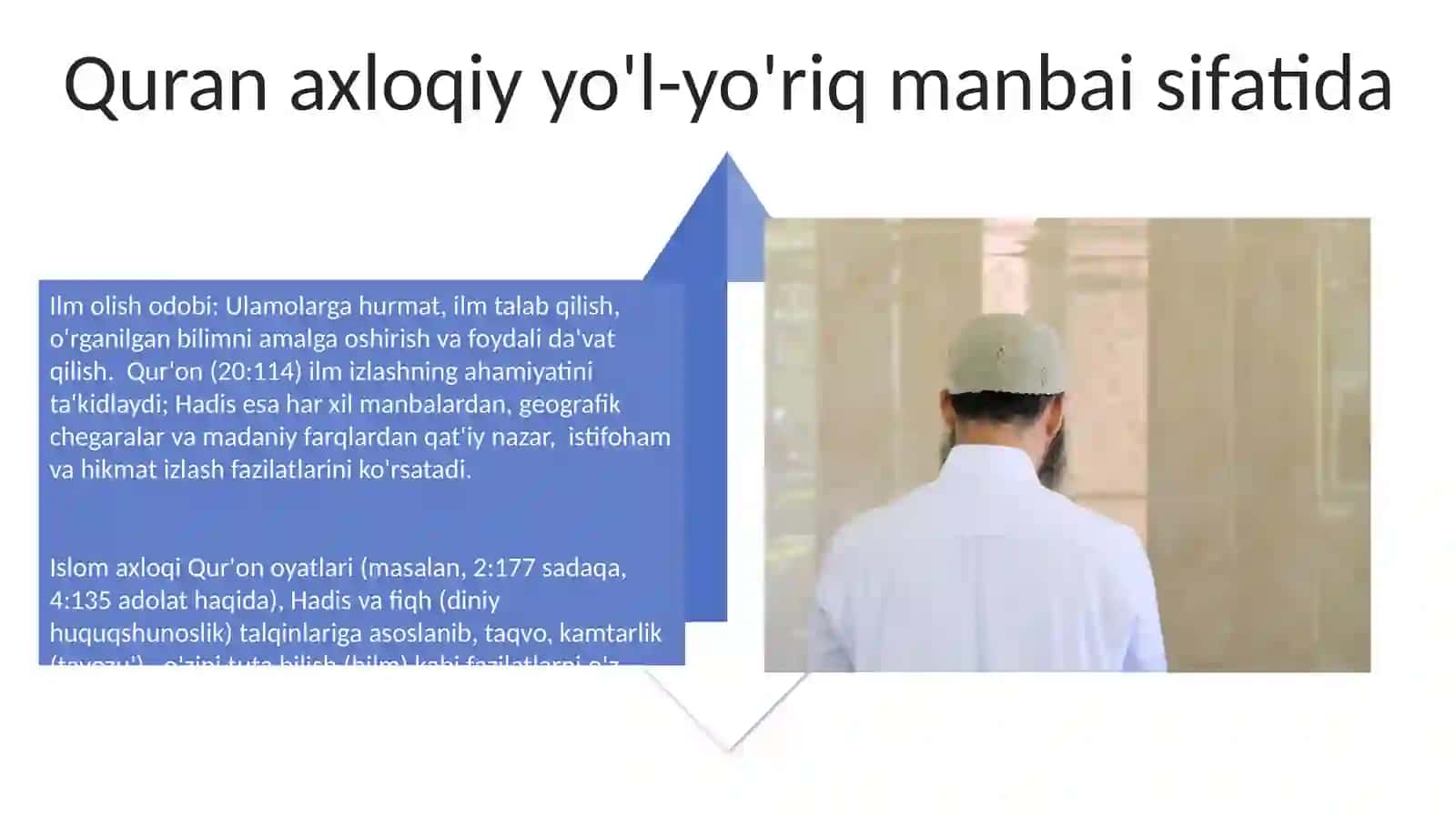 Islom talimotida ahloq va ilm egallash odobi haqida 4