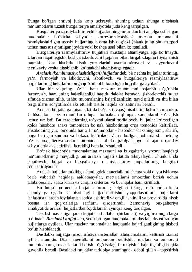 Hujjatlashtirish va inventarizatsiya 4