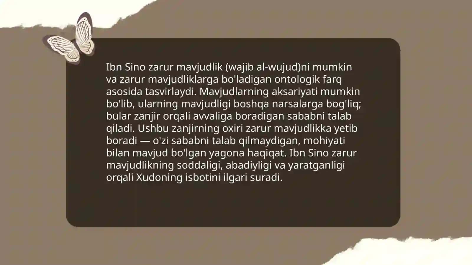 Ibn Sinoning falsafiy qarashlari 4