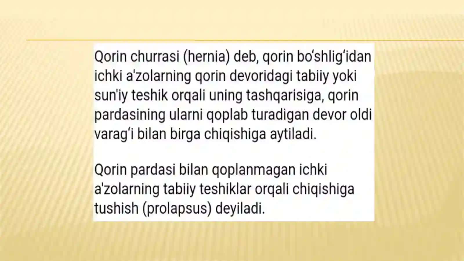 Qorin bo’shlig’i ichki churralari 4