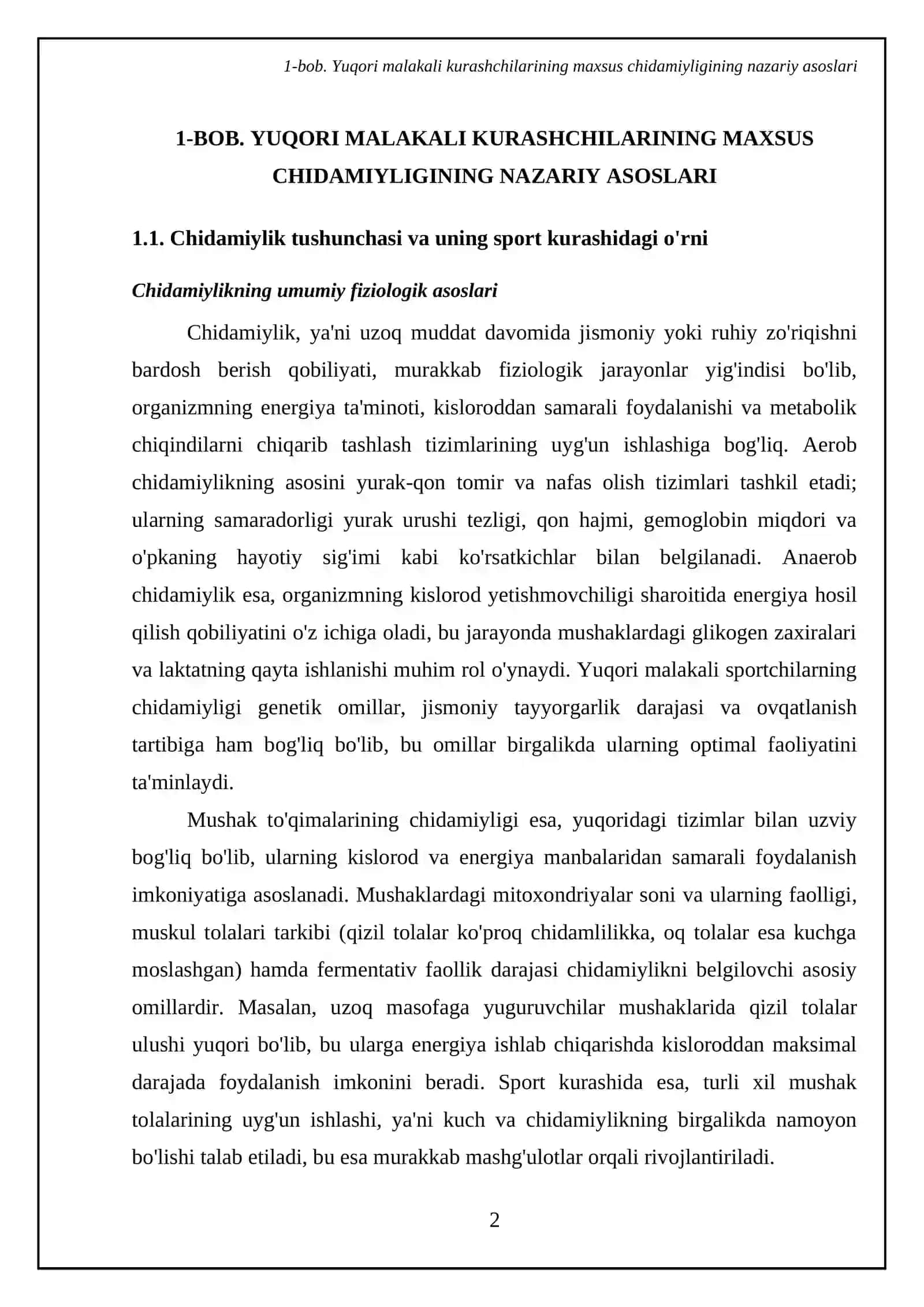 Yuqori malakali kurashchilarining maxsus chidamiyligini oshirish metodi 4